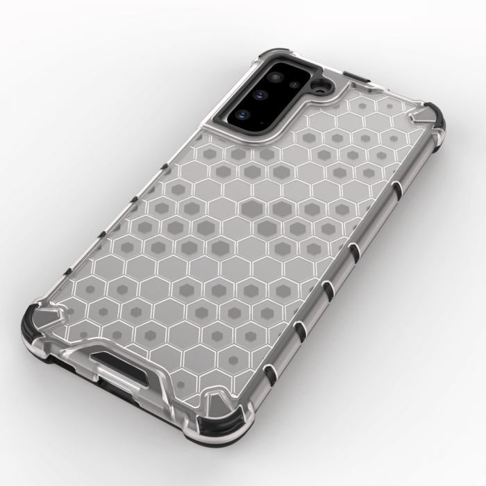 UTGATT1 - Honeycomb Armor Skal till Samsung Galaxy S21 5G transparent