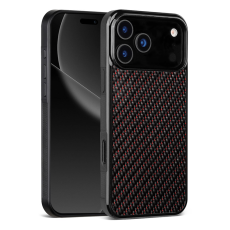 A-One Brand - iPhone 17 Pro Mobilskal MagSafe Aramid Fiber Twill - Röd