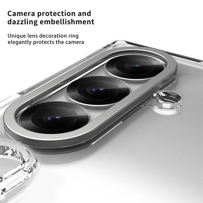 A-One Brand - Mobilskal För Galaxy Z Fold 8 Kortfack Kickstand med Skärmskydd - Transparent