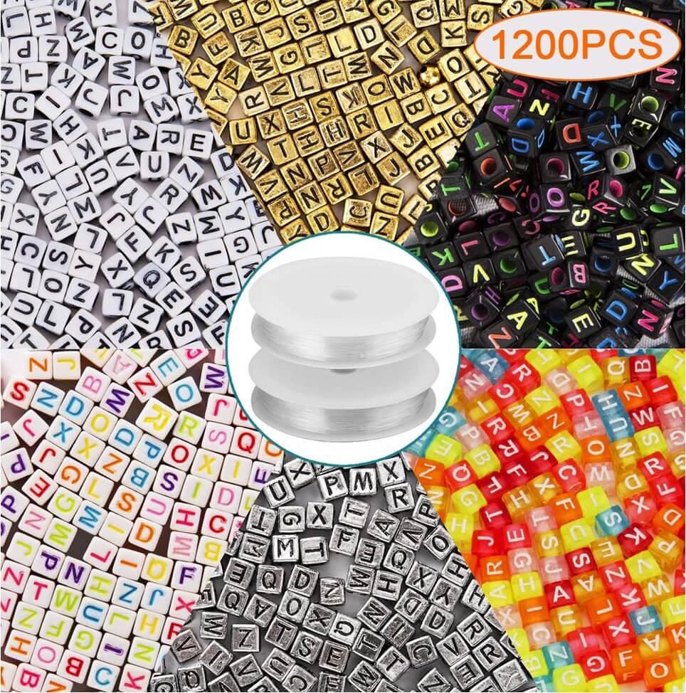 Akrylpärlor alfabet - 1200 st | 2353 | AlltMobil
