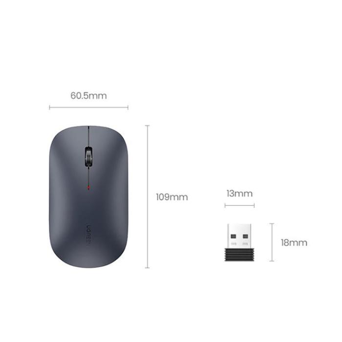 Ugreen - Ugreen Behändig Trådlös USB Mus - Grön
