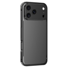 A-One Brand - iPhone 17 Pro Max Mobiskal Bumper Aluminium Alloy - Svart