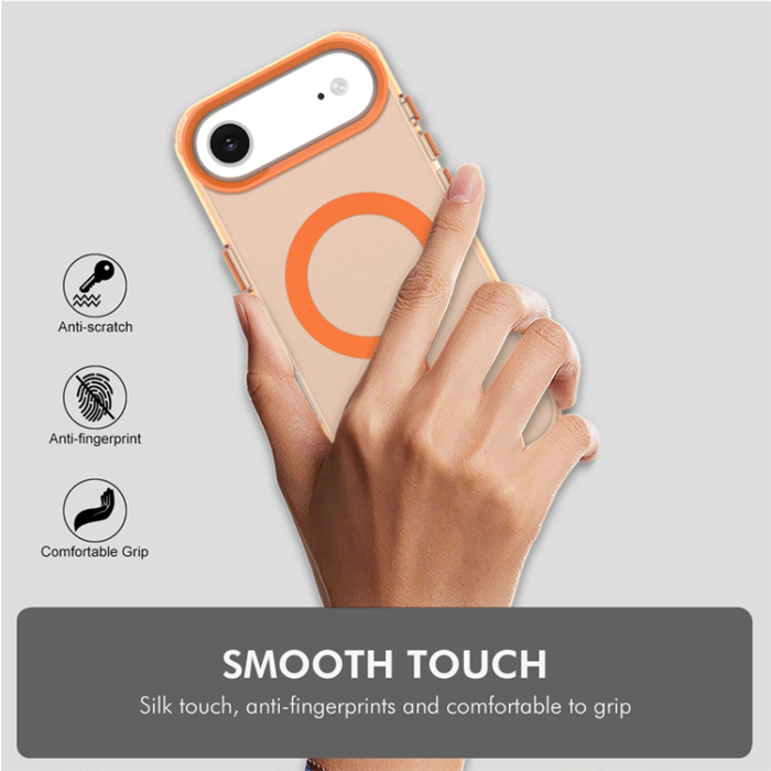 ENKAY - ENKAY iPhone Air Mobilskal MagSafe med 9H Härdat Glas - Vit