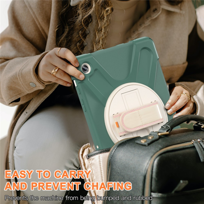 A-One Brand - Galaxy Tab A9 Plus Mobilskal Silikon Rotary Kickstand