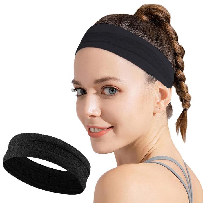 OEM - Elastic Fabric Pannband Running Fitness - Svart