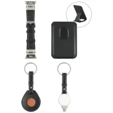 4smarts - 4smarts 4in1 Apple Watch Laddare & Band MagSafe Korthållare AirTag Skal
