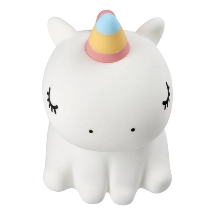 OEM - LED Nattlampa Tryck Unicorn Art Deco - Vit