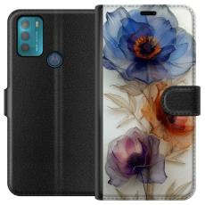 iSecrets - Plånboksfodral till Motorola Moto G50 med Silkesblommor