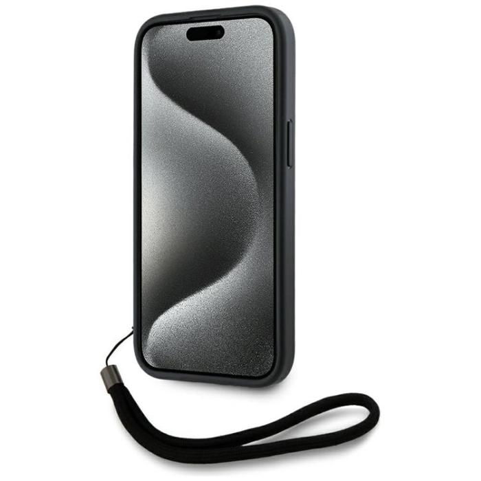 KARL LAGERFELD - Karl Lagerfeld iPhone 15 Mobilskal Athleisure Stripes Cord - Röd