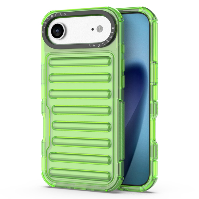 A-One Brand - iPhone 17 Air Mobilskal Stripe Design Detachable - Grön