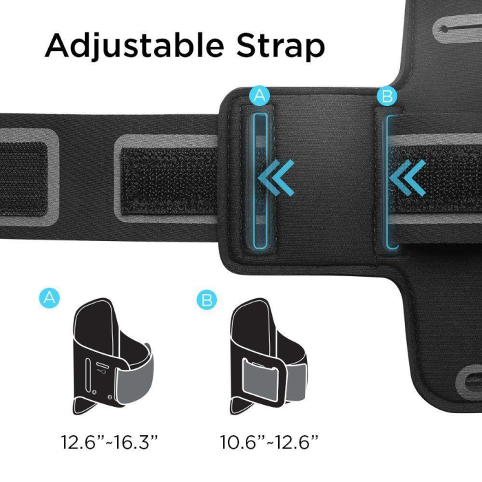 Spigen - Spigen Sportarmband A700 6.9 - Svart