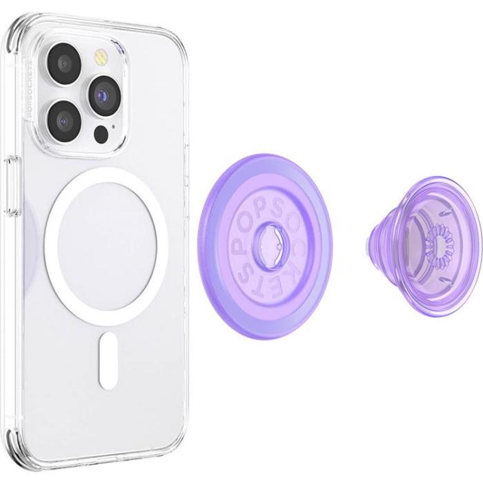 PopSockets - POPSOCKETS PopGrip för Magsafe - Lavender Transparent