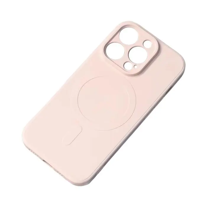 OEM - iPhone 15 Pro Max Mobilskal MagSafe Silikon - Beige