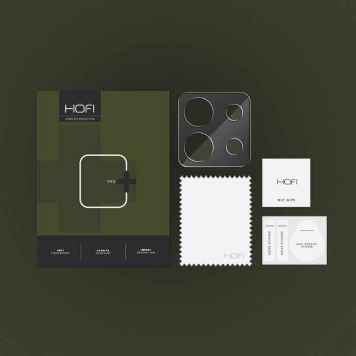 Hofi - Hofi Xiaomi Redmi Note 13 Pro 5G Kamera Linsskydd Härdat glas - Svart