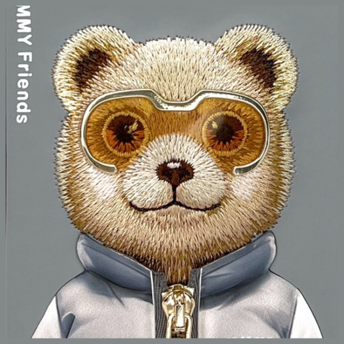 NIMMY - Nimmy iPhone 16 Pro Max Mobilskal Cool & Cute 2.0 Bear - Grå