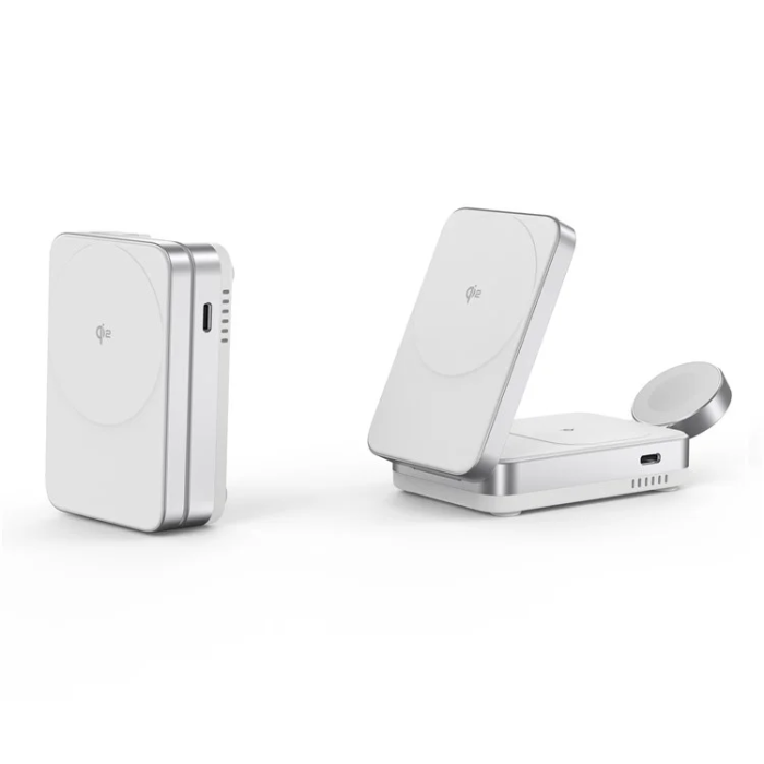 OEM - Qi2 MagSafe Trådlös Laddare Apple Watch, iPhone, Airpods 15W