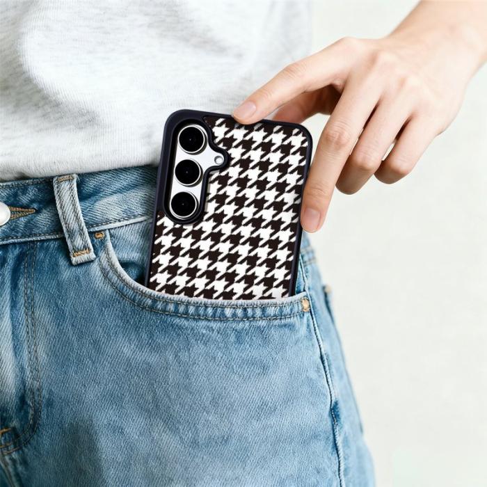 OEM - EYCASE Mobilskal till Samsung Galaxy S26 TPU + Akryl Magnetiskt Svart Vit