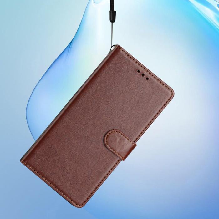 OEM - Samsung Galaxy S26 Plus Plånboksfodral Konstläder Ställfunktion - Brun
