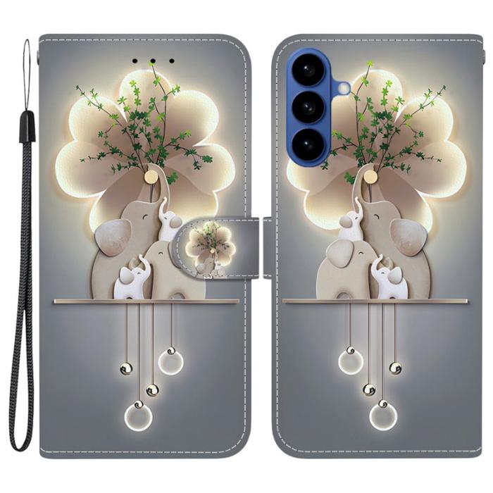 OEM - Samsung Galaxy S26 / S26 Pro Plånboksfodral Konstläder - Tre Elefanter