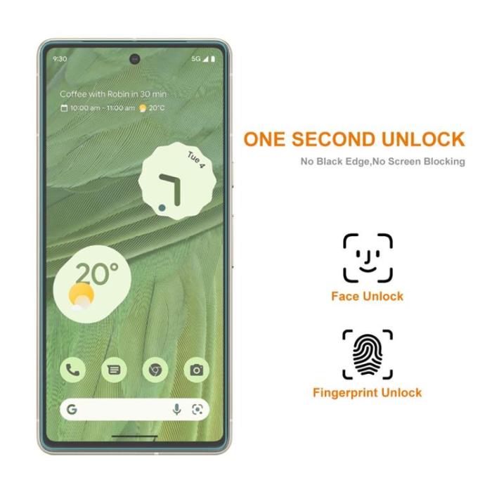 A-One Brand - [1-PACK] Google Pixel 7 Härdat Glas Skärmskydd 2.5D Arc Edge 9H - Clear