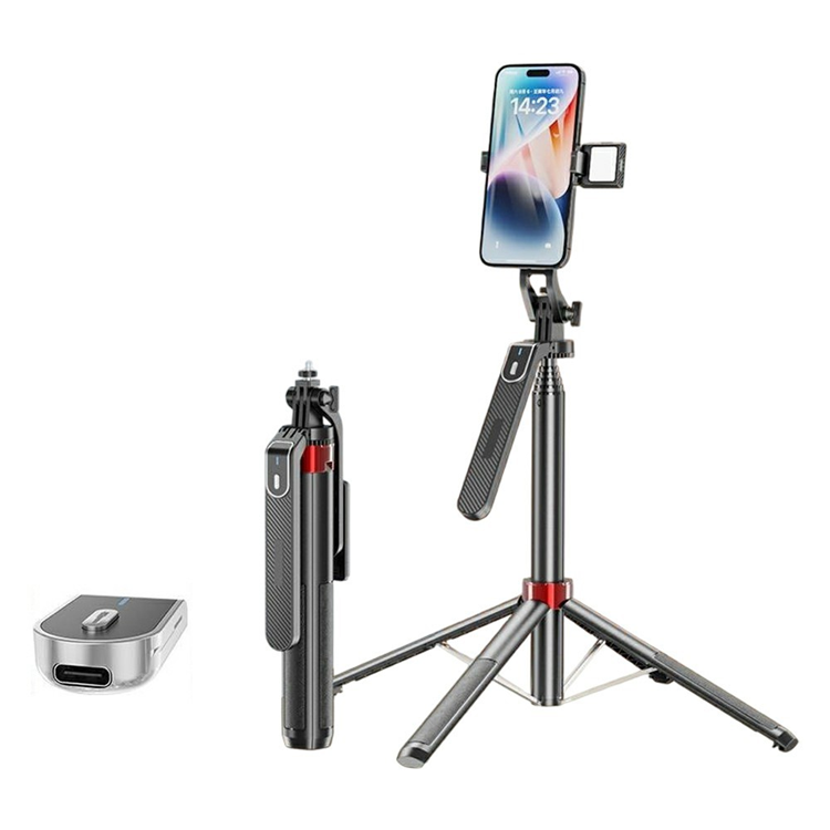 Bärbar Selfiestick Bluetooth med Enkel V1 Fill Light P185mini | 5566 | AlltMobil