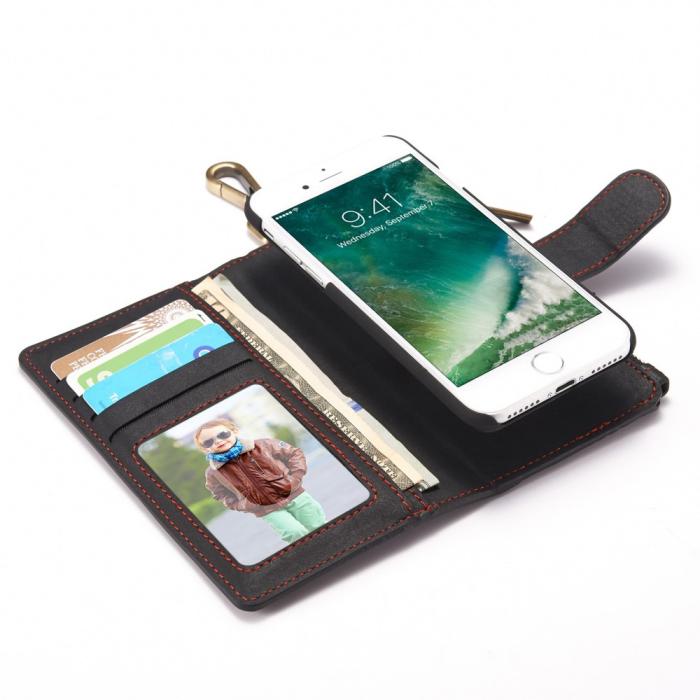 UTGATT1 - Caseme Plånboksfodral iPhone 7/8/SE 2020 - Svart