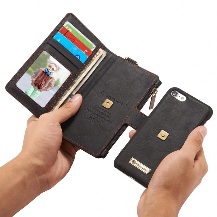 UTGATT1 - Caseme Plånboksfodral iPhone 7/8/SE 2020 - Svart