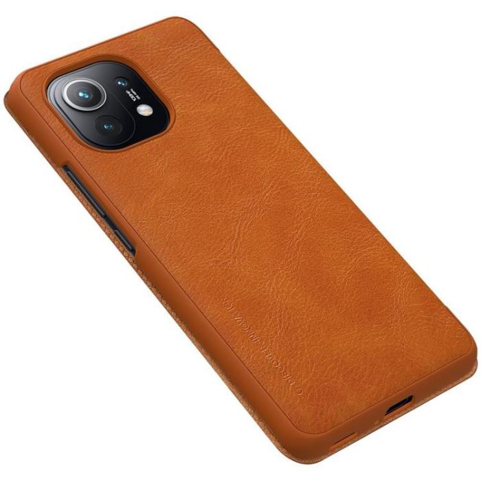 Nillkin - Nillkin Qin Läder Fodral Xiaomi Mi 11 - Brun
