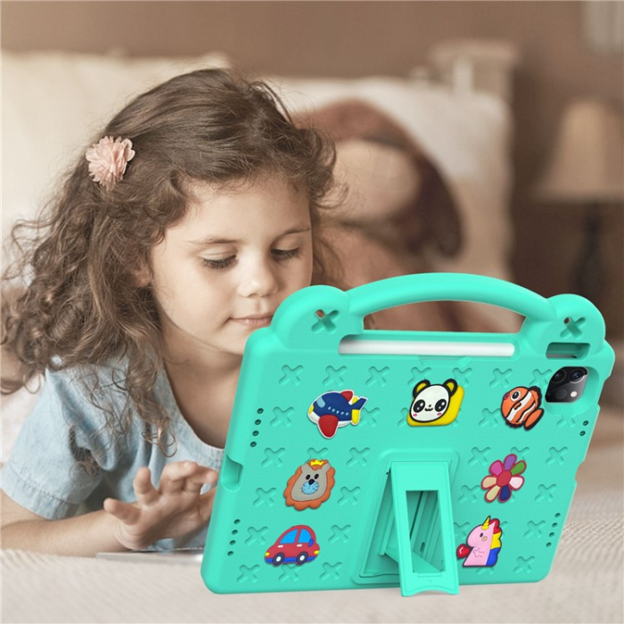 OEM - iPad Pro 11 (2018/2020/2021/2022) Skal EVA Kickstand Shockproof - Grön