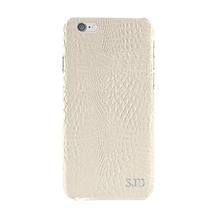 TheMobileStore - Designa själv - iPhone 6S Plus konstläder skal - VIT