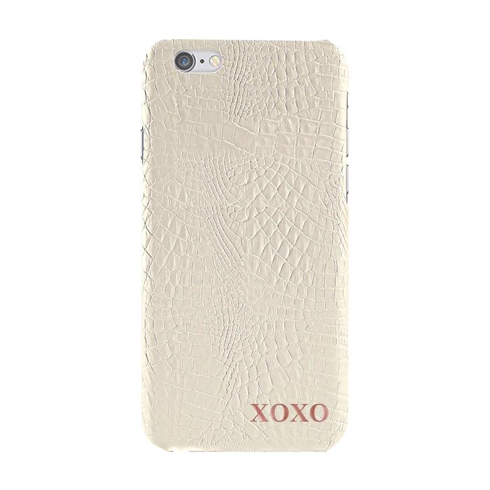 TheMobileStore - Designa själv - iPhone 6S Plus konstläder skal - VIT