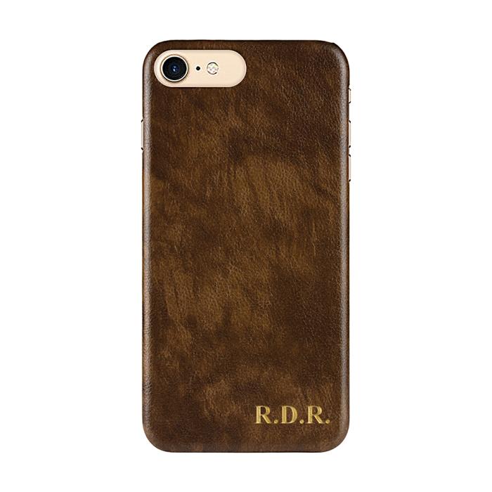 TheMobileStore - Designa själv - iPhone 6/7/8/SE 2020 konstläder skal - BRUN