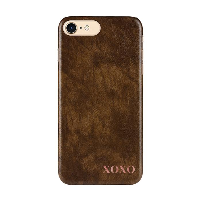 TheMobileStore - Designa själv - iPhone 6/7/8/SE 2020 konstläder skal - BRUN