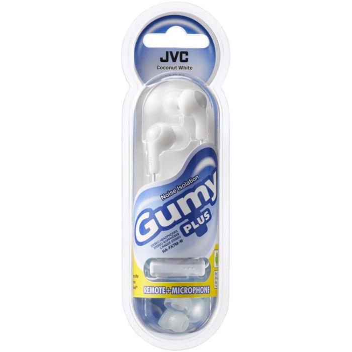 JVC - JVC Hörlurar FX7M Gumy Plus In-Ear Mic - Vit