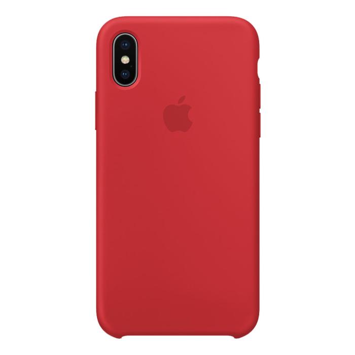 UTGATT4 - Apple Silikonskal Original för iPhone X/XS - Röd