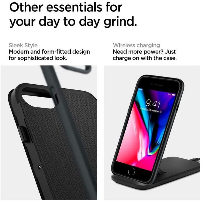 Spigen - Spigen Neo Hybrid Skal iPhone 7/8/SE (2020/2022) - Metal Slate
