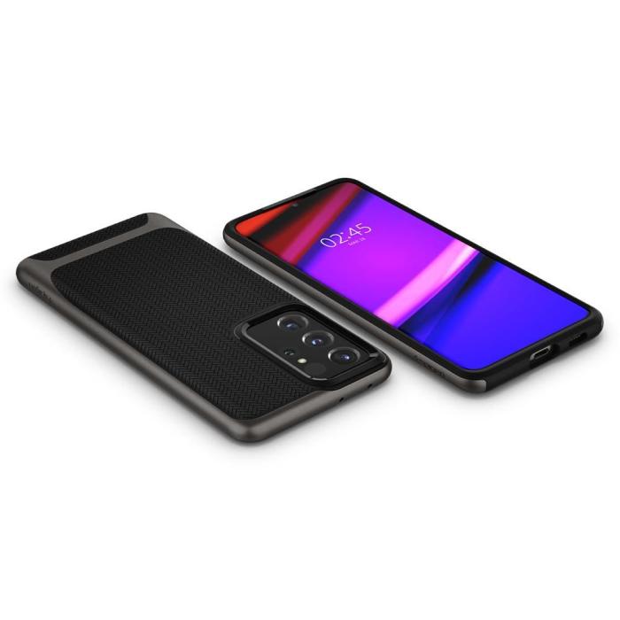 UTGATT5 - SPIGEN Neo Hybrid Skal Galaxy S21 Ultra Gunmetal