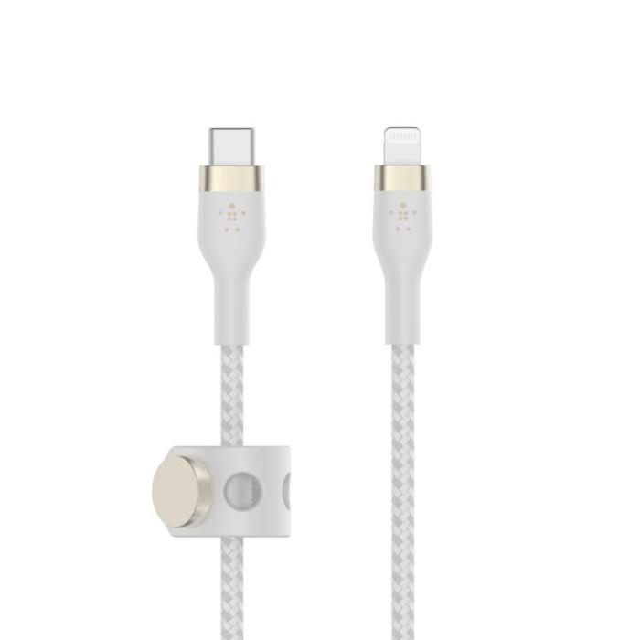 UTGATT1 - Belkin Flätad USB-C Till Lightning Kabel 1M - Vit