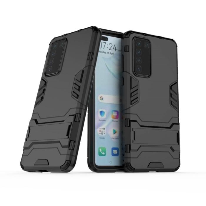 OEM - Kick-Stand Mobilskal till Huawei P40 - Svart