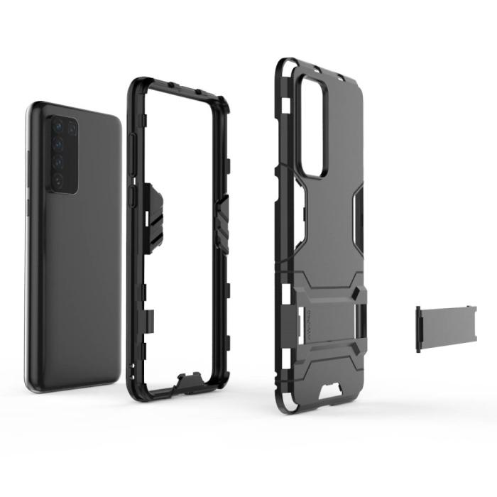OEM - Kick-Stand Mobilskal till Huawei P40 - Svart