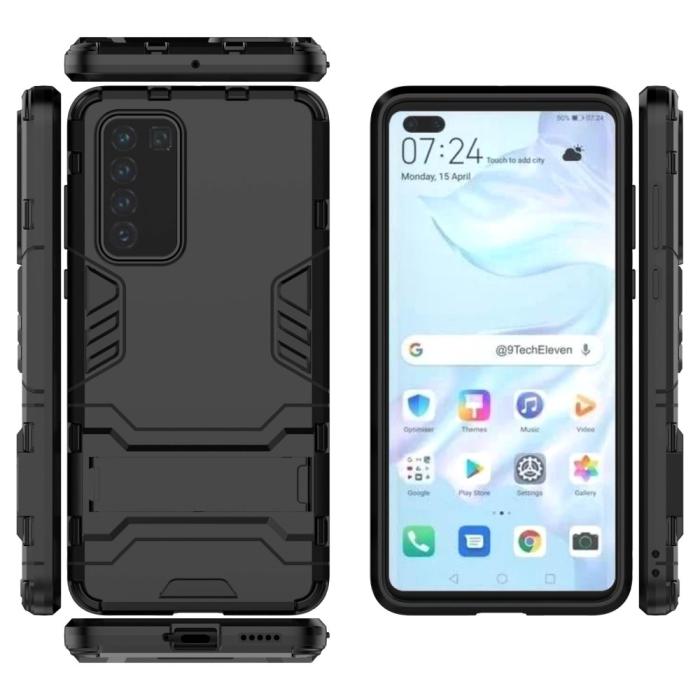 OEM - Kick-Stand Mobilskal till Huawei P40 - Svart