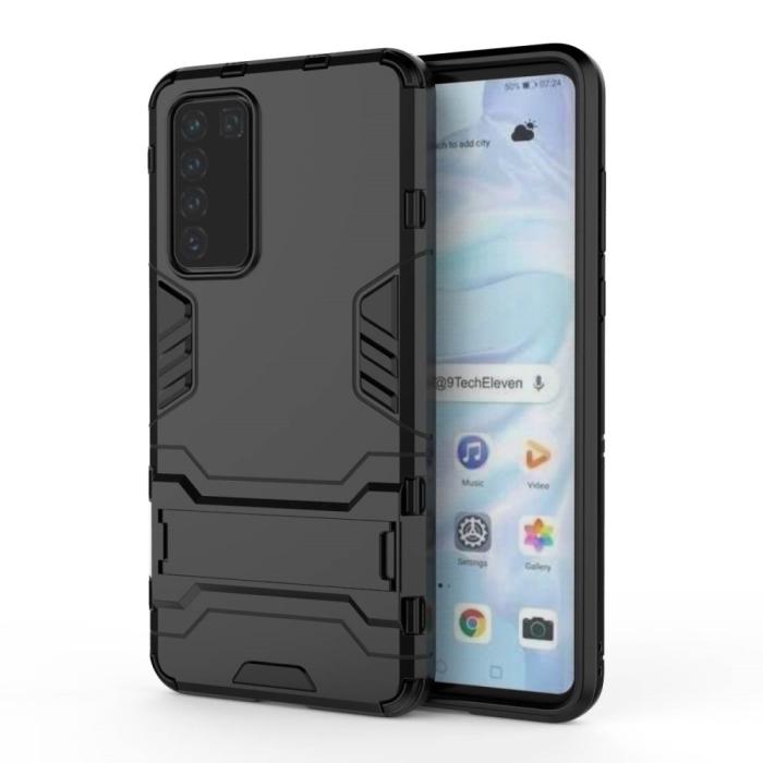 OEM - Kick-Stand Mobilskal till Huawei P40 - Svart