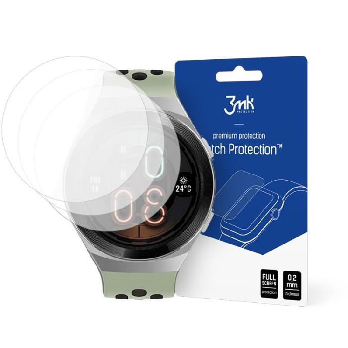 3MK - 3MK Huawei Watch Gt 2e 46mm Hybrid Okrossbart Glas FlexibleGlass