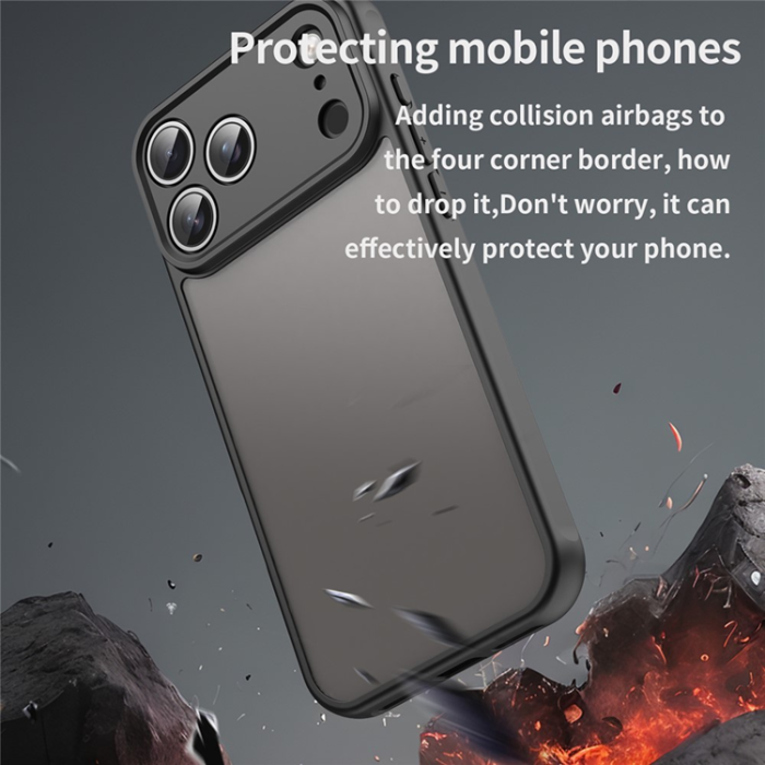 A-One Brand - iPhone 17 Pro Max Mobilskal Frostade krockkuddar Drop Proof