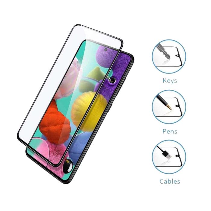 OEM - Samsung Galaxy A51 Full Cover 3D -panssarilasi - Bulk