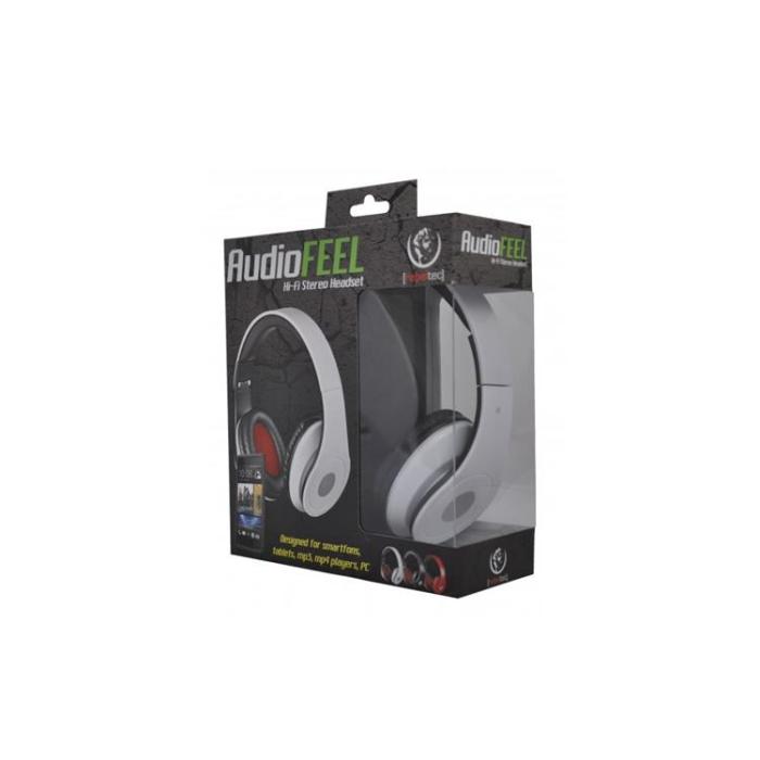 Rebeltec - Rebeltec Over-Ear Hörlurar Trådbundna AUDIOFEEL2 - Röd