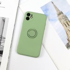Beline - Beline iPhone 12 Mini Mobilskal Silikon Ring - Grön Äpple