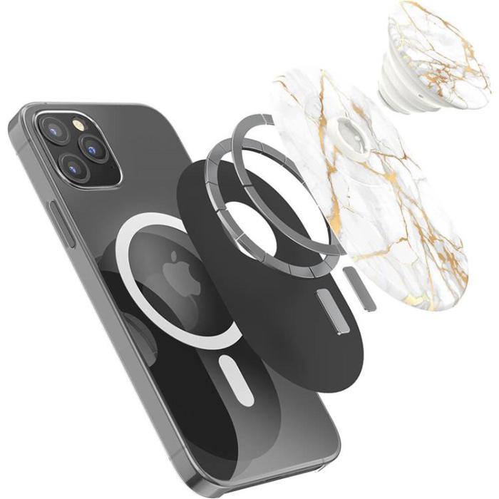PopSockets - POPSOCKETS PopGrip För MagSafe - Guld Lutz Marble