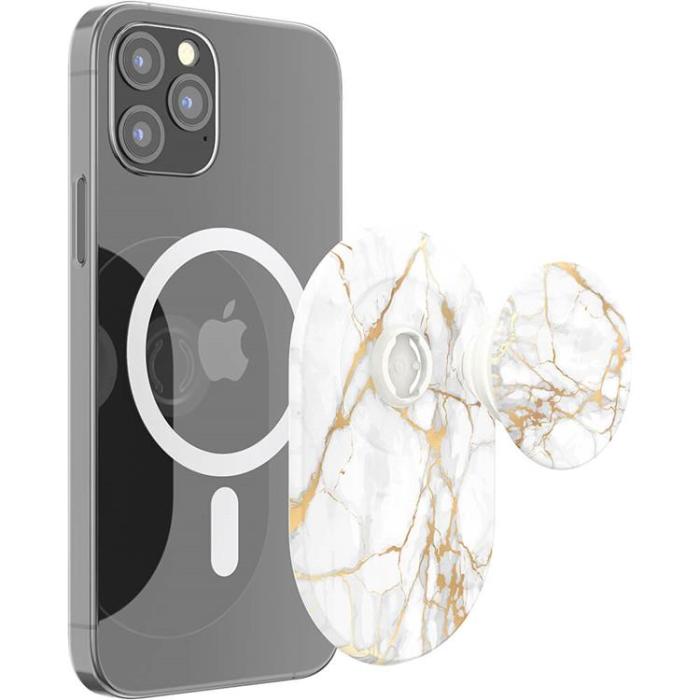 PopSockets - POPSOCKETS PopGrip För MagSafe - Guld Lutz Marble