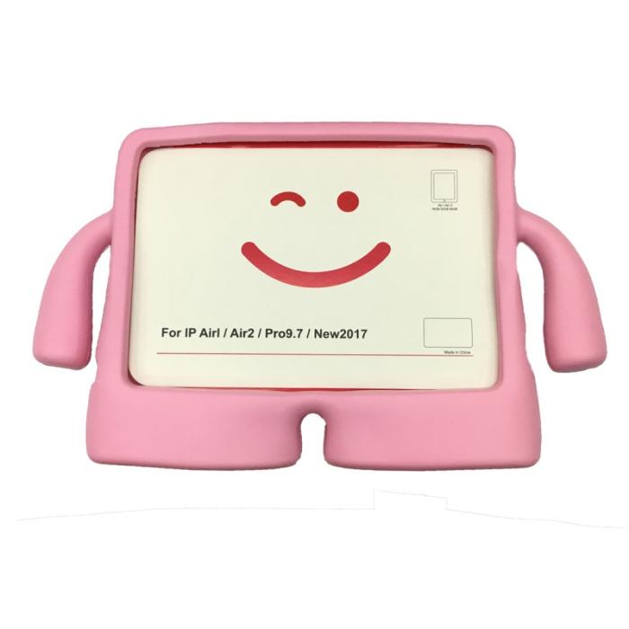 OEM - 3D Cartoon Fodral för Barn till iPad 9.7 2017/2018 / Air / Air 2 - Rosa